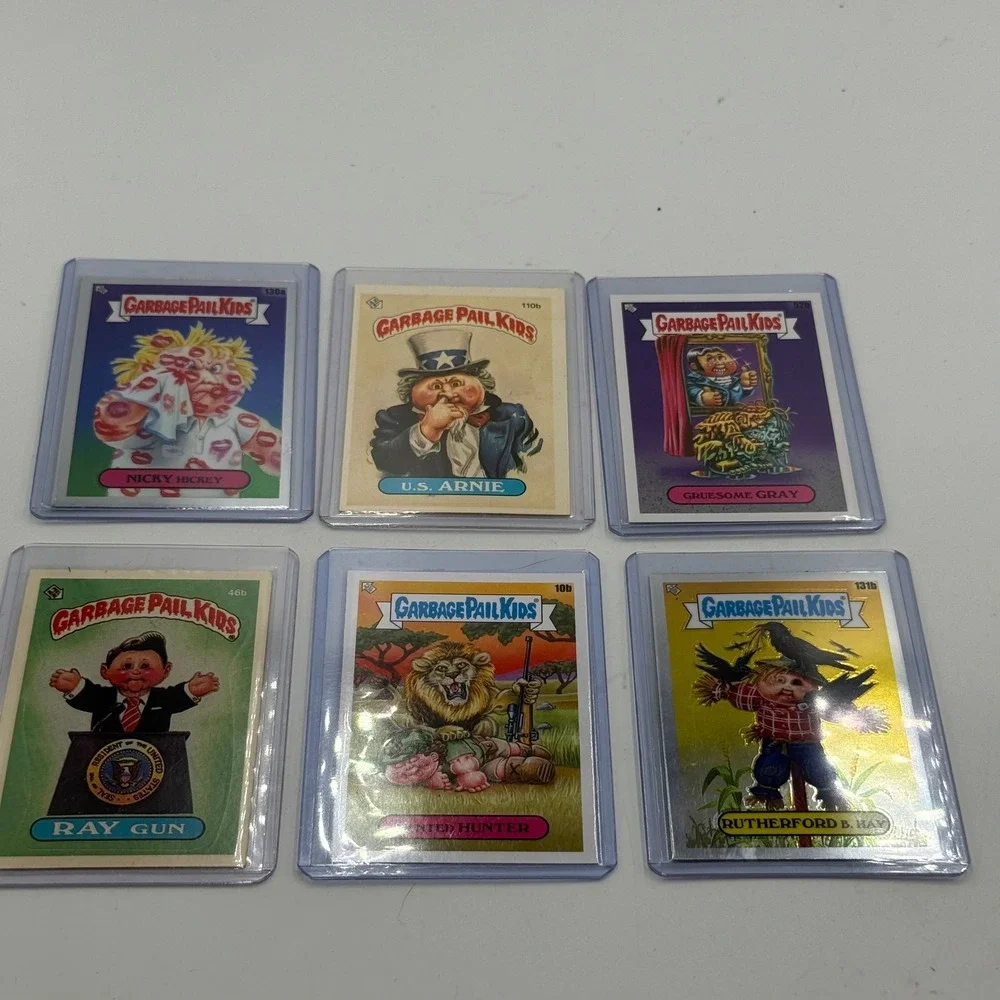 Garbage Pail Kids Lot 6 Cards GPK Vintage + Foil Chrome Rutherford‎ Hay - Picture 2 of 7